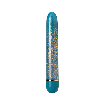 Astral - Klassieke vibrator met glitter (Blauw)